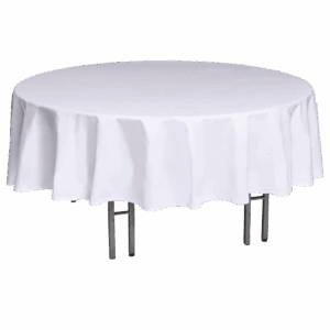 Tischdecke rund 280 cm - weiß