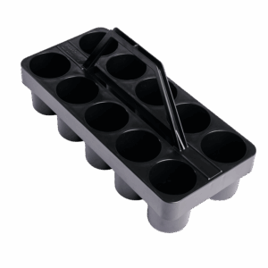 Bierglasträger - schwarz