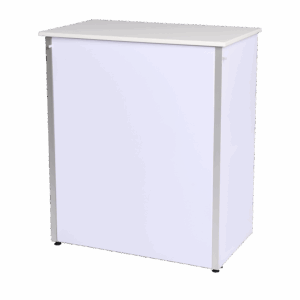 LED Messetheke hinterleuchtet - weiß