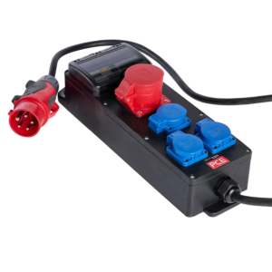 16A CEE ➜ 3x Schuko, 1x 16A CEE