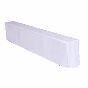 Bierzeltbankhusse 220 cm - weiß