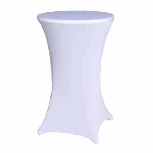 Stehtischhusse Stretch - weiß