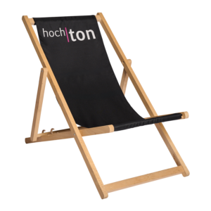 Liegestuhl hochton - schwarz