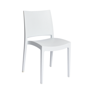 Bankettstuhl Lineares - weiß