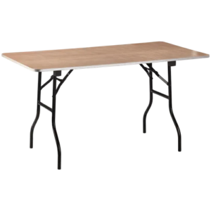 Bankettisch eckig 180 cm - 6 Pax