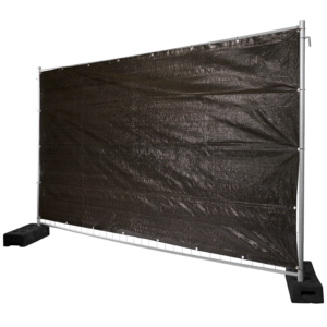 Bauzaunplane - schwarz