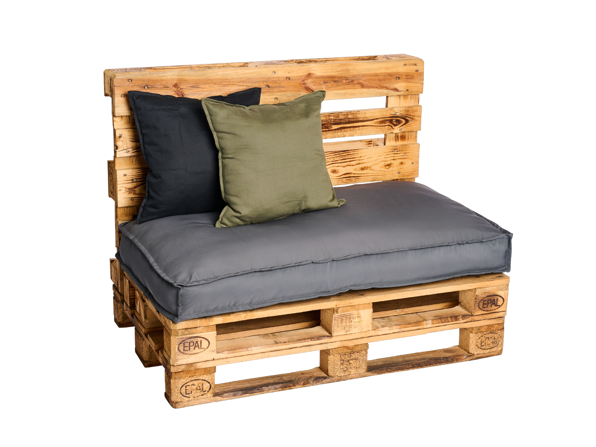 palettensofa 120cm mit sitzkissen Palettensofa 120cm - mit Sitzkissen – Bild 7