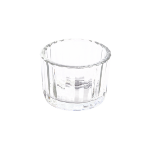 Teelichtglas - geriffelt