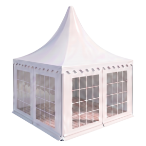 Pagodenzelt 4m x 4m - Standard mit Boden