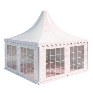 Pagodenzelt 6m x 6m - Standard mit Boden